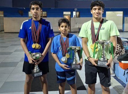Three Kashif Brothers Win Best Swimmer Titles at Governor Punjab Swimming Championship