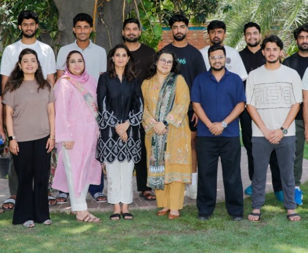 Cricketers attending Beaconhouse communication skills training in partnership with PCB.