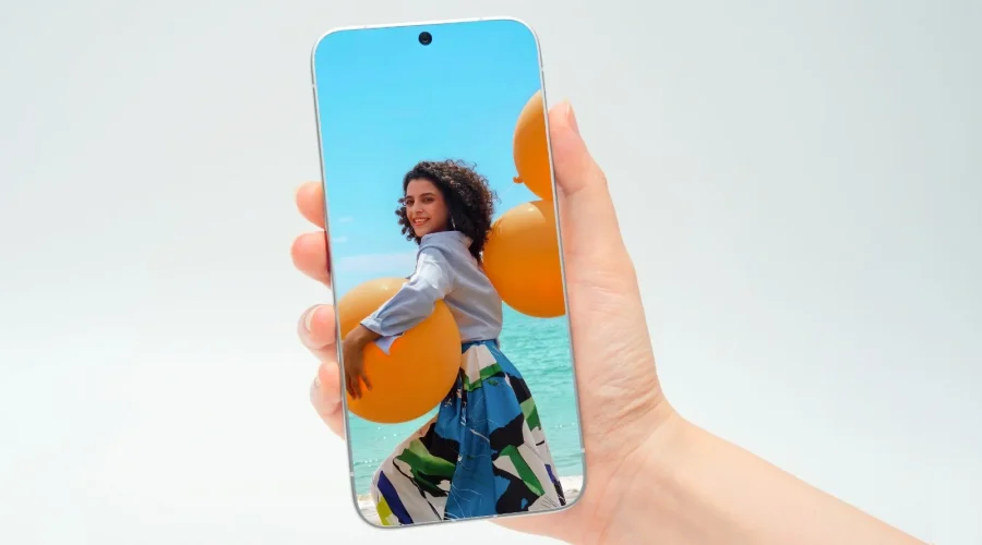 TECNO Next-Gen Bezelless Concept Phone showcasing an industry-first 0mm display border with an immersive edge-to-edge screen